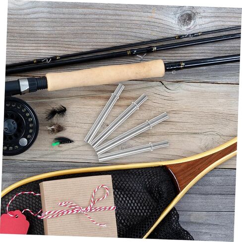 4pcs Fishing Rod Repair Tubes Versatile Connecting Sleeves for DIY Fishing Rod Projects Easy Installation Secure Joint Design in Saudi Arabia