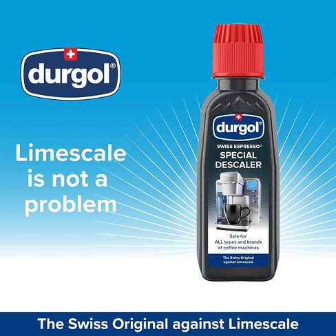Durgol Swiss Espresso, Descaler and Decalcifier for All Brands of Espresso Machines and Coffee Makers, 4.2 Fluid Ounces (Pack of 4) in Saudi Arabia