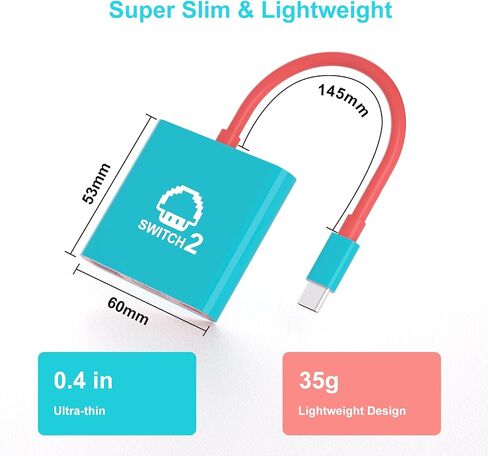 Switch 2 Dock ، محطة Dock TV المحمولة للتبديل/التبديل 2/Steam Deck/Rog Ally/Legion Go ، 3-in-1 Switch 2 Dock مع HDMI 8K@60Hz أو 4K@60Hz ، USB 3.0 و 100W PRD PROT in Kuwait