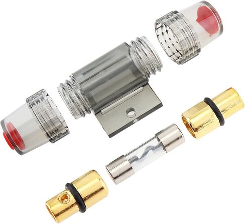 8 Gauge Amp Wiring Kit, 1 Set of Car Audio Wire Wiring Kit Car Speaker Woofer Cables Car Power Amplifier Audio Line Power Line with Fuse Suit for Car Modification in Saudi Arabia