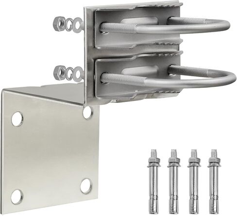 مجموعات قوس جبل القطب الهوائي - 2 مجموعة من قوس الصاري القطب مع مجموعة U -Bracket Assembly + 8 مسامير لحامل قطب الهوائي خارج المنزل خارج المنزل in Saudi Arabia