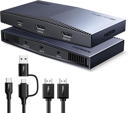 UGREEN 4K Capture Card HDMI to USB 3.2 4K@30Hz Video Capture Card 4K@60Hz Input Passthrough with Ultra Low Latency for Streaming Broadcasting Compatible with Switch 2/PS5/Xbox/PC/Camera/Mac/OBS/XSplit in Saudi Arabia