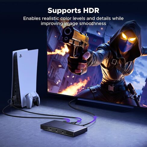 UGREEN 4K Capture Card HDMI to USB 3.2 4K@30Hz Video Capture Card 4K@60Hz Input Passthrough with Ultra Low Latency for Streaming Broadcasting Compatible with Switch 2/PS5/Xbox/PC/Camera/Mac/OBS/XSplit in Saudi Arabia