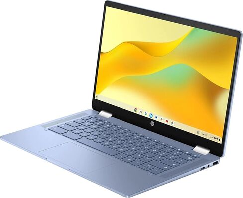 HP Convertible 2-in-1 Chromebook باللون الأزرق 14 "Touch HD Intel 4-Core تصل إلى 3.40 جيجا هرتز 4 جيجا بايت ذاكرة الوصول العشوائي 128 جيجا بايت تخزين 4K الرسومات واي فايف واي فايس أوسوم (14 ب-متجدد) in Kuwait