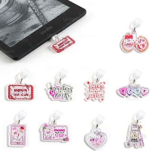 سحر Yoppix 9pcs لـ Kindle ، حول السحر المضحك في سداد قابس الغبار المتوافق مع ميناء الشحن من النوع C ، هدية لقراء محبي الكتب للرجال المعلمين ، إكسسوارات لـ Kindle in Kuwait