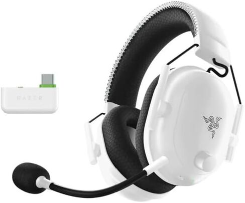 Razer Blackshark V2 Pro Wireless PlayStation Gaming Headset: 50 مم برامج تشغيل - ميكروفون عريض عريض - ضوضاء أفخم عزل عزل - ل PS5 ، وحدة التحكم ، الكمبيوتر الشخصي ، MAC - Bluetooth ، USB -C - أبيض (متجدد) in Saudi Arabia