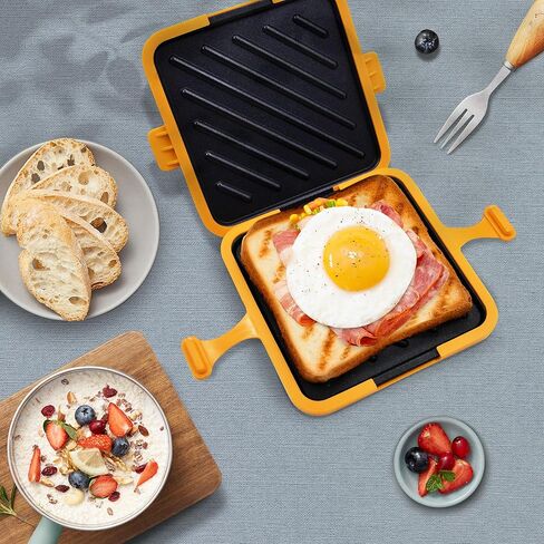 Microwave Toastie Sandwich Maker, Microwave Toaster, Sandwich Maker, Panini Maker, Dishwasher Safe,NO Electricity,Wireless,Time Saving,Fast,Toastie Safe in Microwave Oven in Saudi Arabia