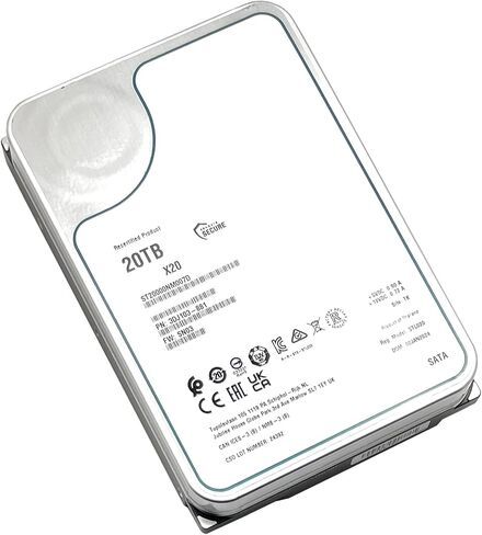 ST20000NM007D X20 20TB 7200RPM SATA 6Gb/s 256MB Cache CMR 3.5-Inch Enterprise Hard Drive (Renewed) in Saudi Arabia
