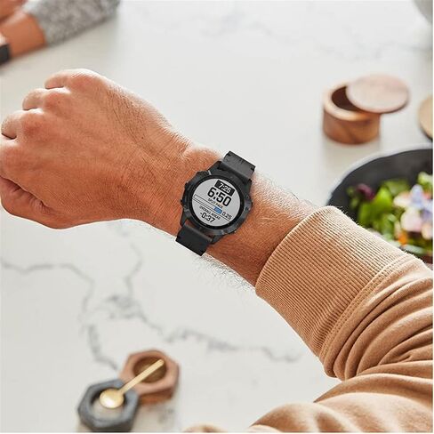 Hazels 22 22 20mm Leather Leather Strap Breaper Quick Breeft Fands for Garmin Fenix ​​7 7x 7S 6S 5x 6x 5S Leather Strap Business Business (Color: Preto ، Size: Width 20mm) in Saudi Arabia