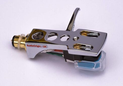 Mirror Chrome Plated Headshell ، خرطوشة ، إبرة AKAI AP-003 ، AP-206 ، AP-006 ، ATT05U ، AP-306/C ، ATT022U ، AP-007 ، AP-Q50 ، AP-D30 ، مصنوعة في إنجلترا in Saudi Arabia