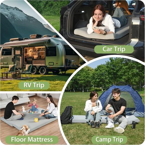 Camping Mattress Replacement Cover, Cot(Grey 72"x24"x3.5") in Saudi Arabia