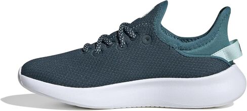 adidas Cloudfoam Pure Sportswear Sneaker, Core Black/Core Black/Lucid Pink, 5 US Unisex Big Kid in Kuwait