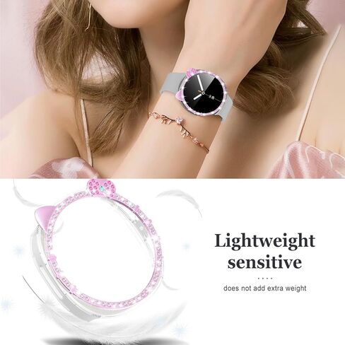 Bling Case for Samsung Galaxy Watch 8 Screen Protector 40mm 44mm for Women,Hard PC Cover+HD Tempered Glass Waterproof Protective Film Full Protection Bumper for Samsung Galaxy Watch 8 Case 40 44 mm in Kuwait