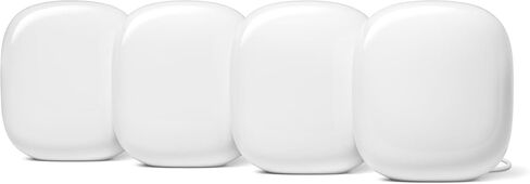 Google Nest WiFi Pro - Wi -Fi 6e - نظام Wi -Fi المنزلي الموثوق به مع سرعة سريعة وتغطية منزلية كاملة - جهاز التغليف غير المتساوي - عبوة غير متوفرة - 4 حزمة - الثلج in Saudi Arabia