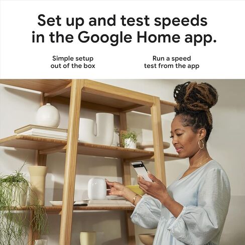 Google Nest WiFi Pro - Wi -Fi 6e - نظام Wi -Fi المنزلي الموثوق به مع سرعة سريعة وتغطية منزلية كاملة - جهاز التغليف غير المتساوي - عبوة غير متوفرة - 4 حزمة - الثلج in Saudi Arabia