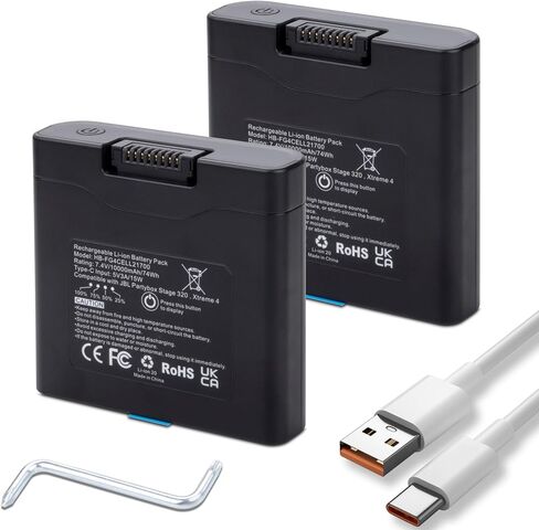 2-pack 10000mAh بطارية قابلة للشحن متوافقة مع طراز Partybox Stage 320 ومكبر صوت محمول Xtreme 4 ، طراز استبدال بطارية Xtrem in Saudi Arabia