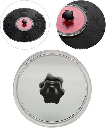 Record Label Saver, Record Clean Saver, Transparent Record Cleaning Protective Clip Clamp (Black) in Saudi Arabia