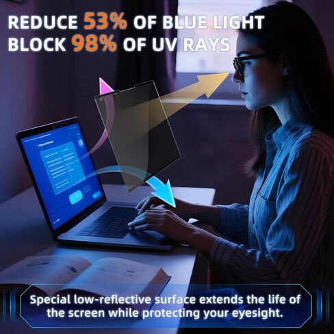 شاشة خصوصية الكمبيوتر المحمول Nano-Adsporty 14 بوصة 16: 9 ، واقي شاشة خصوصية الكمبيوتر المحمول القابل للإزالة ، وموهبة مضادة لللمس. in Kuwait