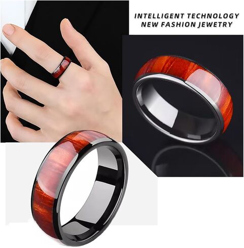 Generic T5577 Chip Rfid Smart Ring Ring Seramic Resin Ring Ring Resitable Clone 125khz Control Control Card Cards (Grain ، US#12) in Kuwait