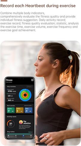 Yoidesu Smart Ring, Wearable Health for Men & Women, Wearable Fitness Ring with Charging Case, Sleep Tracking Ring for Heart Rate Step Count Body Exercise Monitor (Size 12) in Saudi Arabia