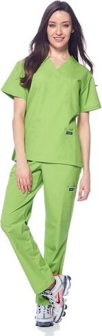طقم زي طبي نسائي من Dagacci، طقم علوي وبنطلون، Hunter Green، XXXL in Saudi Arabia