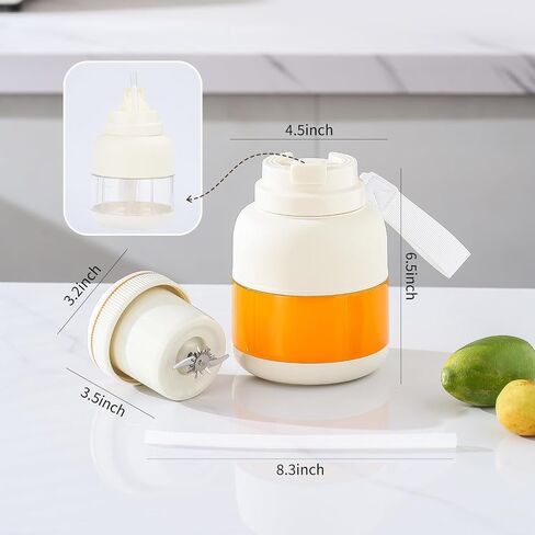 27oz Portable Blender-عصائر قابلة لإعادة الشحن مشروبات بروتين بروتين الصراخ المصنّع الخلاط الشخصي للياقة البدنية والسفر ومكتب ما قبل التمرين ، صالة الألعاب الرياضية ، التخييم ، الاستخدام في الهواء الطلق (أبيض) in Kuwait