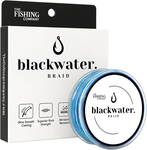 Blackwater Braid 8X Braided Fishing Line – Smooth, Strong UHMWPE Fiber – Abrasion Resistant, Zero Stretch – for Saltwater & Freshwater in Saudi Arabia