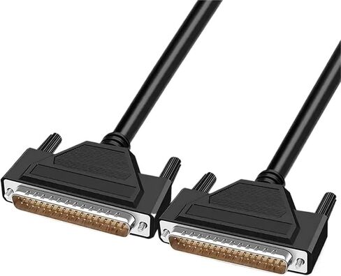 1Pcs DB37 Male to Male to Female Extension Cable 2 Row 37 Pin Data Cord db37 High-Speed Shielded Wire Line for Computer Moden Scanner(B-Male to Male,3 Meters) in Saudi Arabia