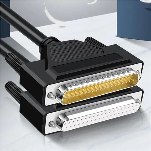 1Pcs DB37 Male to Male to Female Extension Cable 2 Row 37 Pin Data Cord db37 High-Speed Shielded Wire Line for Computer Moden Scanner(B-Male to Male,3 Meters) in Saudi Arabia