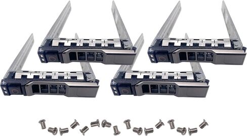 BestParts 4-Pack 2.5" SFF SAS SATA Drive Tray Caddy Compatible with Dell PowerEdge T440 T640 T430 T630 T620 T710 R330 R530 R520 R720 R720XD R310 R510 R515 R410 R710 MD3600 MD3400 with Screws in Saudi Arabia