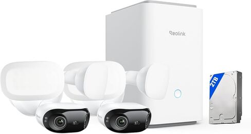 Reolink Home Hub Pro مع WiFi 2x Elite WiFi ، كاميرا مصباح Dloflight مزدوج 4K ، تحكم مركزي مع 2TB HDD in Saudi Arabia