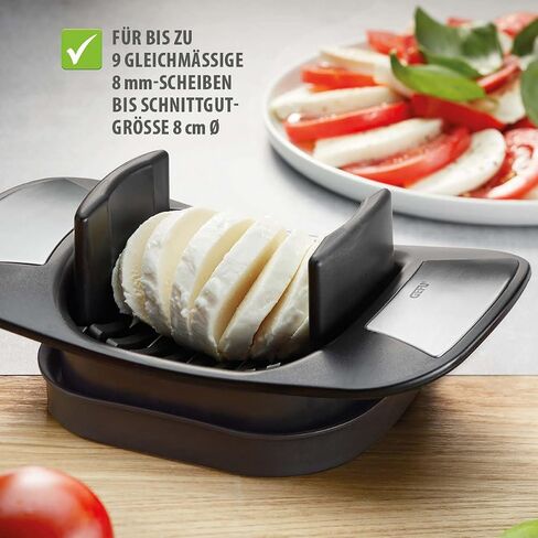 Gefu Tomato و Mozzarella Slicer Caprese - Slicer for Tomatoes and Mozzarella - مع سكاكين خاصة مسننة in Kuwait