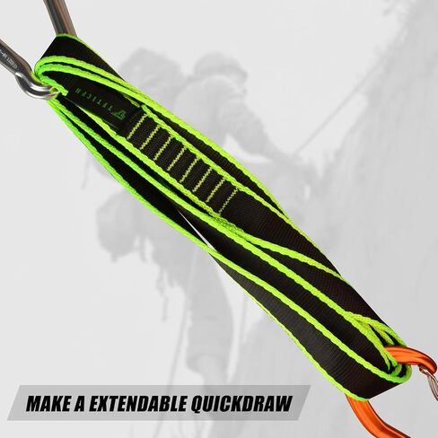 25mm Climbing Sling Runner- 29kN CE Tubular Webbing- Heavy Duty Strap for Arborist, Firefighter Rescue, Rock Climbing, Rappelling, Rigging, Swing,Hanging,Yoga Hammock,Tree Work in Saudi Arabia