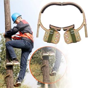 Wooden Pole Foot Buckle, crampons Climbing Trees,Tree Climbing Tool Pole Climbing Spike Stainless Steel Climbing Tree Shoes for H in Saudi Arabia