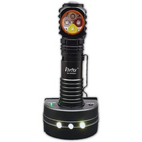 Vortex TO101-RGBW 2 in 1 Working and Emergency Rechargeable RGB LED Charging Dock 7/24 Right Angle Crank Magnetic Base Mini-USB Charging Up to 1200 Lumen Handheld Home Flashlight in Saudi Arabia
