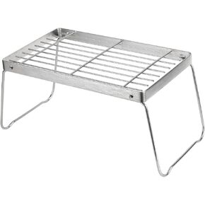 12" Heavy Duty Folding Camp Fire Grill - 304 Stainless Steel Grill Grate, 100lb Capacity for Camping, Backpacking, BBQs & Fire Pits convenient to carry(Medium) in Saudi Arabia