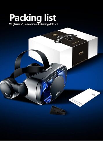 3D VR Glasses Gaming Video Virtual Reality Glasses for 7 inches Mobile Phone in Saudi Arabia