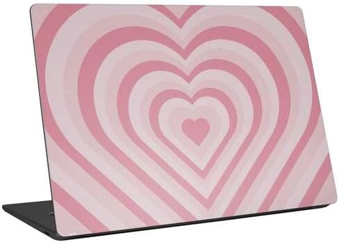 Skinit Laptop Decal Skin Compatible with Universal Laptop 17in (13.8 x 10in) Originally Designed Pink Heart Pattern Design in Saudi Arabia