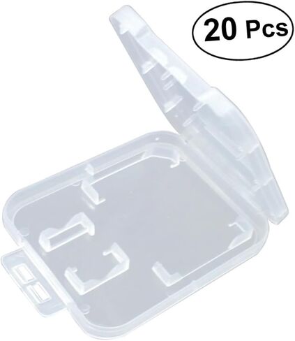 حامل بطاقة Homoyoyo شفافة للسفر 20pcs PP حالات بطاقة الذاكرة البلاستيكية in Kuwait