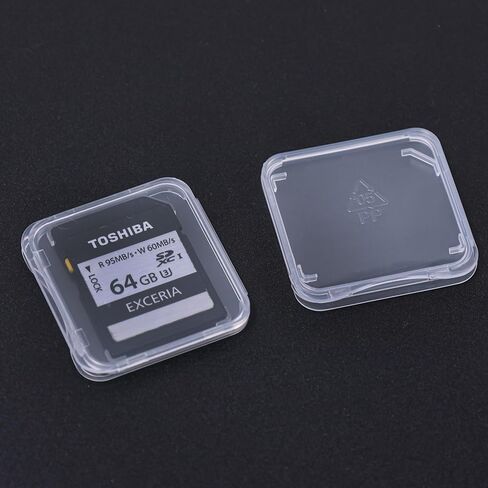 TF/SD Memory Cards Protective Case Holder Storage Boxes Portable Mini Clear SIM Card Dustproof Box,Transparent1 in Saudi Arabia