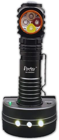 Vortex to101-RGBW 2 في 1 العمل والطوارئ RGB LED شحن الرصيف 7/24 الزاوية اليمنى القاعدة المغناطيسية Mini-USB الشحن حتى 1200 Lumen Home Home Flight in Saudi Arabia