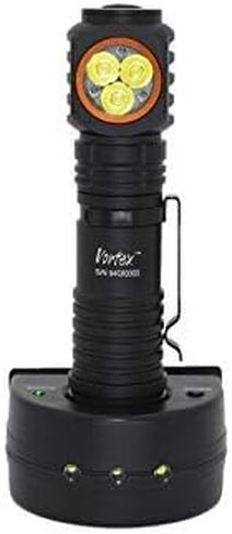 Vortex TO101 2 in 1 Working and Emergency Rechargeable Charging Dock 7/24 Right Angle Base Charging Up to 1200 Lumen Mini-USB Charging Handheld Tripod Compatible Home Safety Flashlight in Saudi Arabia