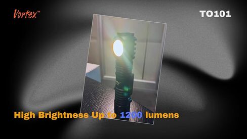 Vortex TO101 2 in 1 Working and Emergency Rechargeable Charging Dock 7/24 Right Angle Base Charging Up to 1200 Lumen Mini-USB Charging Handheld Tripod Compatible Home Safety Flashlight in Saudi Arabia