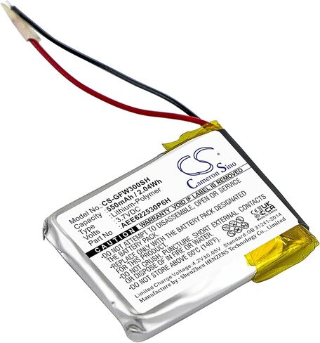 Cameron Sino Battery for Golf Buddy WT3 GPS Watch PN: Golf Buddy AEE622530P6H 550MAH / 2.04WH in Saudi Arabia