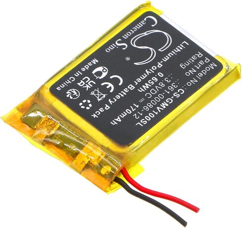 Cameron Sino Battery for Garmin Femix 6s Pro, Venu PN:Garmin 361-00086-12 170mAh / 0.65Wh in Saudi Arabia