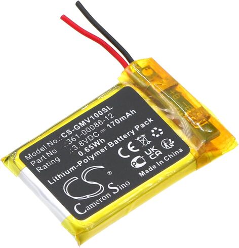 Cameron Sino Battery for Garmin Femix 6s Pro, Venu PN:Garmin 361-00086-12 170mAh / 0.65Wh in Saudi Arabia
