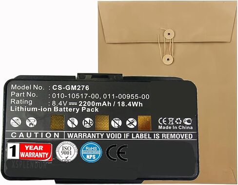 XPS Replacement Battery for GARMIN 010-00543-00 100054300 3580100054300 EGM478 GPSMAP 276 GPSMAP 276c GPSMAP 296 GPSMAP 376C GPSMAP 378 PN 010-10517-00 010-10517-01 011-00955-00 011-00955-02 in Saudi Arabia
