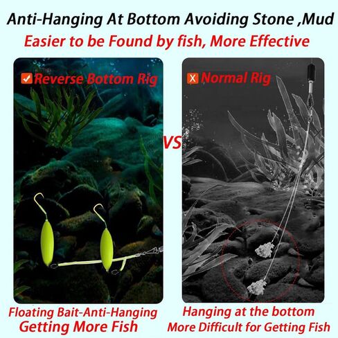 8pcs حفارات أسفل العكس باستخدام طعم الغليان المنبثقة ، العشب Crucian Carp Carp Fishing Gear Stuff Eugf in Kuwait