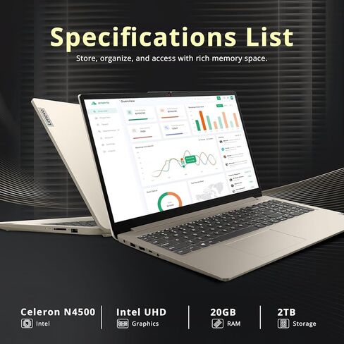 Lenovo Premium Series IdeaPad Laptop | Latest Model | 12GB RAM | 256GB SSD | 1 Year Office 365 w/ 1TB Cloud Storage | Intel Core | 15.6" | Numeric Keypad | WiFi 6 | Win 11 | w/WOWPC Recovery USB in Saudi Arabia
