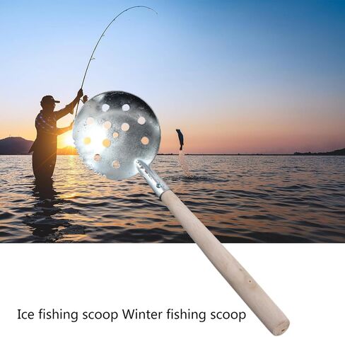 Ice Fishing Skimmer Scoops with Long Handle Winter Ice Fishing Scooper for Easy Removing Slush Snow Fishing Accessories in Kuwait